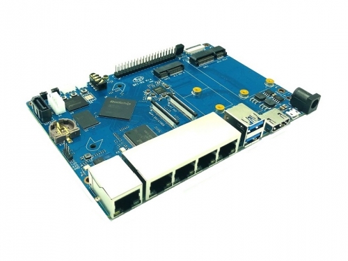 Banana Pi BPI-R2 Pro Router board with Rockchip  chip design